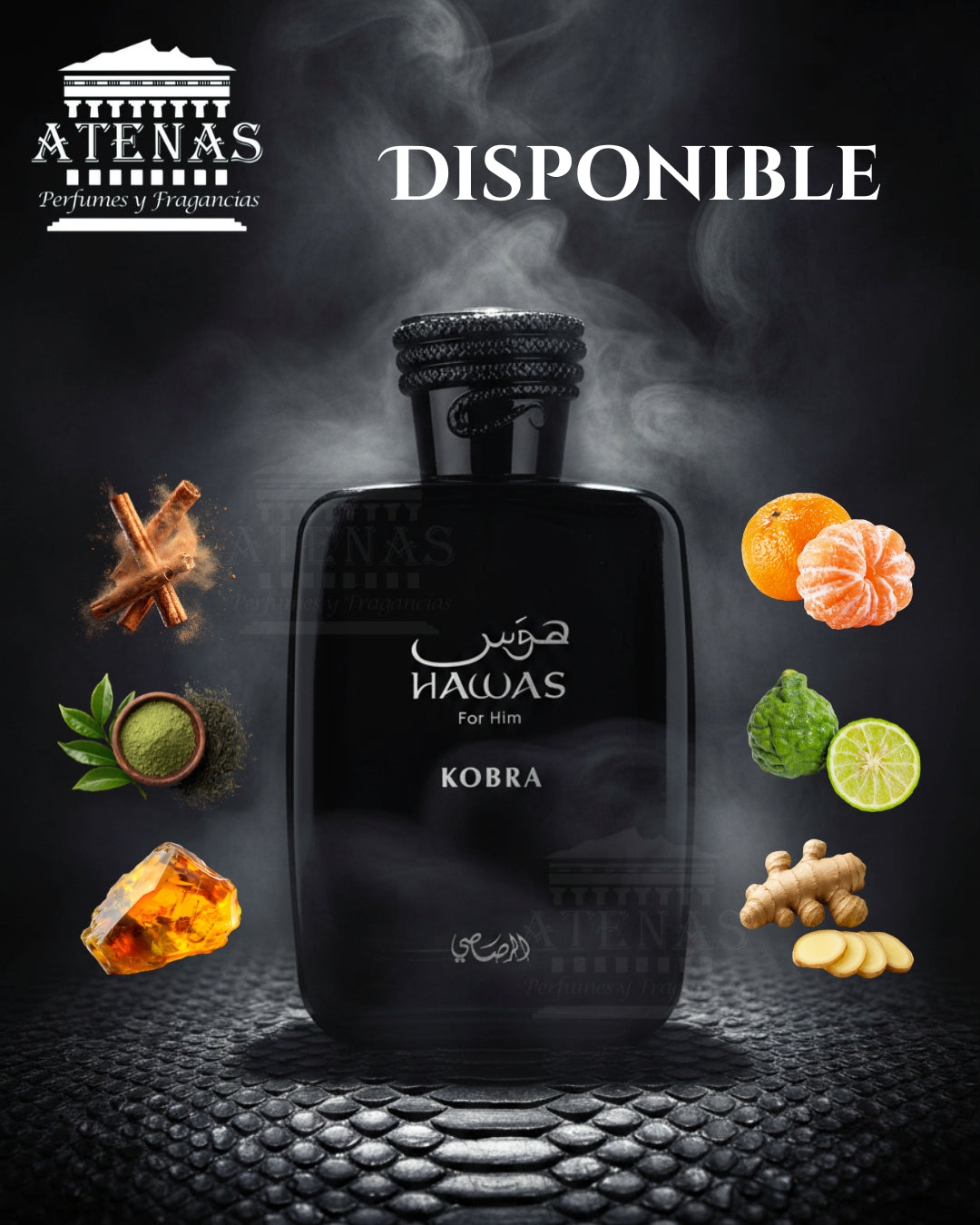 HAWAS KOBRA BY RASASI 3.4OZ EDP MEN